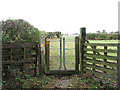 Gate into a cattle pasture