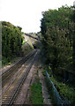 Dover to Deal railway line entering tunnel