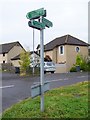 Footpath signs, Westmuir