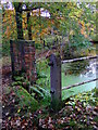 Sluice gate at Clough House mill pond, Slaithwaite