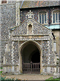 TG1020 : St Mary's church - the south porch by Evelyn Simak