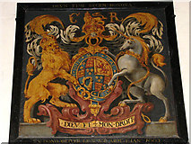 TG1020 : St Mary's church - Charles II (1660) royal arms by Evelyn Simak