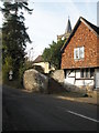 Steps up to All Saints, Witley from Church Lane