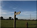 Footpath sign, Berry Hill Biosolids Recycling Centre