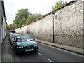 Long wall in St Swithun Street