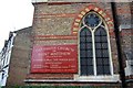 St Matthew, Sinclair Road, London W14 - Notice board