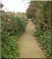 Footpath north to  Ufton from the nature reserve