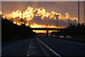 The morning rush hour on the A557