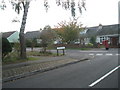 Looking from Frances Road over to a postbox in Park Avenue