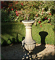 Sundial in the sub-tropical garden, Tregenna Estate