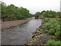 NG9644 : River Carron railway bridge by Hugh Venables