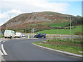 Roundabout on A499 at Llanaelhaearn