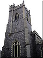 TM0534 : The Church tower at Stratford St Mary by PAUL FARMER