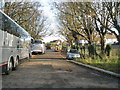 Coaches waiting at Folkestone West Railway Station