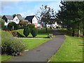 Modern housing beside Hooe Lake