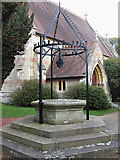 SO8047 : Churchyard well, Madresfield by Pauline E