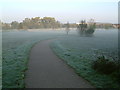 Frosty view of Broad Water floodplain