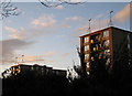 High-rise flats with wind turbines, The Crest, Lillington