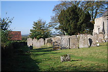TQ6652 : Gravestones, St Michael's Church by N Chadwick