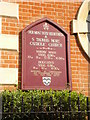 Our Most Holy Redeemer & St Thomas More Catholic Church, Sign