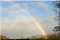 A rainbow over Lake Bala