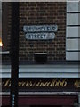 Street sign, Brushfield Street E1