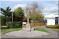 War Memorial in front of Victory Hall