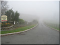 Entrance to Fronheulog caravan site