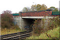 North side of bridge carrying Prospect Road over the railway