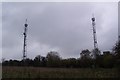 TQ4658 : Radio Masts in Knockholt by David Anstiss