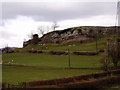 Limestone outcrop near Ty