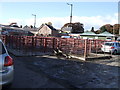 Livestock pens at Malton Cattle market.