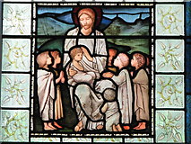 NY5261 : St. Martin's Church - stained glass window (7) - detail by Mike Quinn