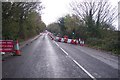 Roadworks on Canterbury Road