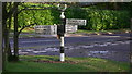 Signpost on the green at Plaistow