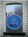 Blue plaque with a difference