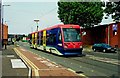 Midland Metro tram no. 12 in Bilston Road