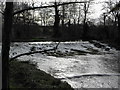 The weir at Banoge Bridge, Hall Road. Donaghcloney