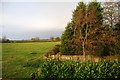 View over farmland, Edleston