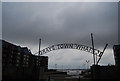 Entrance sign to Grays Town Wharf