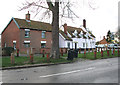 TM2185 : New and old cottages side by side in The Street by Evelyn Simak