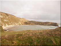 SY8279 : West Lulworth: almost complete view of Lulworth Cove by Chris Downer