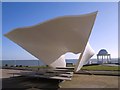 Acoustically profiled Bandstand at the De La Warr Pavilion