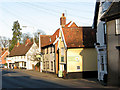 Houses and shops in The Street (A140) in Long Stratton
