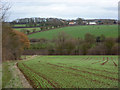 Footpath and view to High House Farm