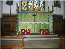 SD8789 : St Margaret's Church, Hawes, Altar by Alexander P Kapp