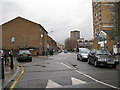 Columbia Road E2 at its junction with Gosset Street