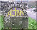 The village sign, Alton