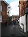 Looking north-west up Cow Lane