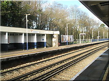 SU9643 : The up platform at Godalming Railway Station by Basher Eyre
